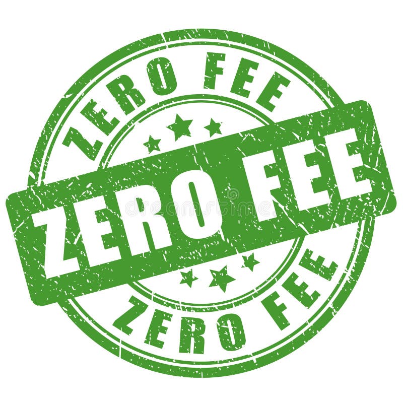 Green zero. Low fees вектор.