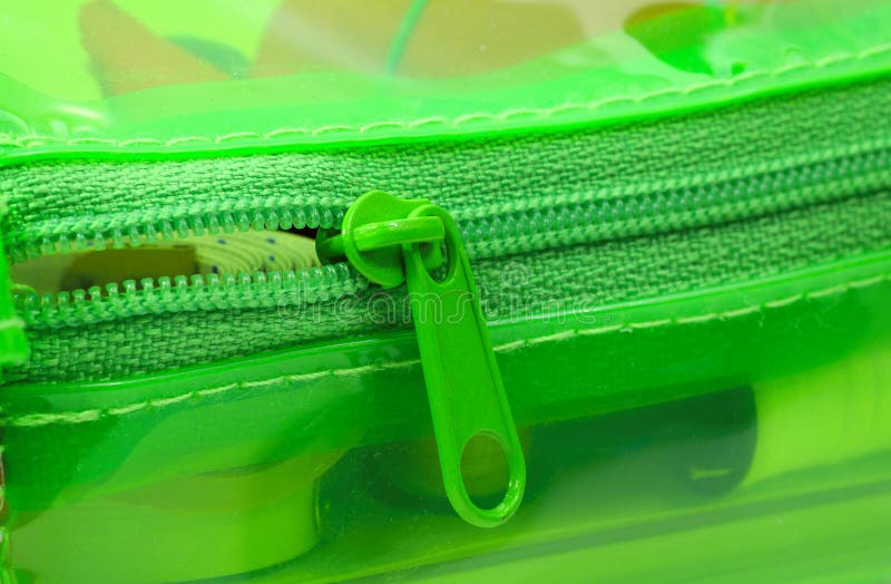 Green Zipper stock photography Green Zipper stock photography