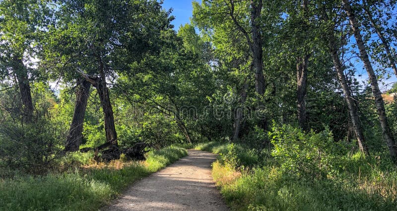 Greenbelt trail in southeast Boise, Idaho