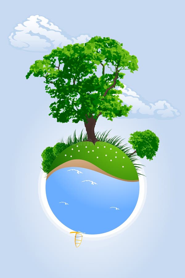 greene planet royalty ilustracja greene planet royalty ilustracja