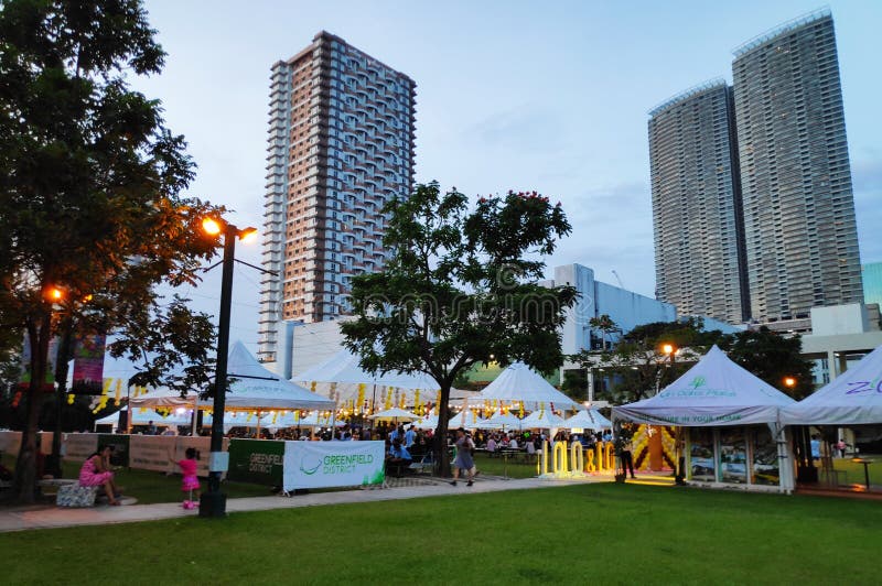 Greenfield District editorial photography. Image of mandaluyong 127695797