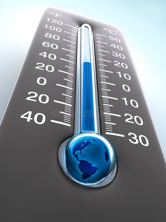 Temperature of the Planet Earth. Concept of greenhouse effect.