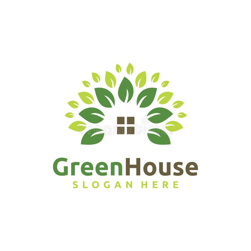 Greenhouse Logo stock vector. Illustration of leaves 227849544