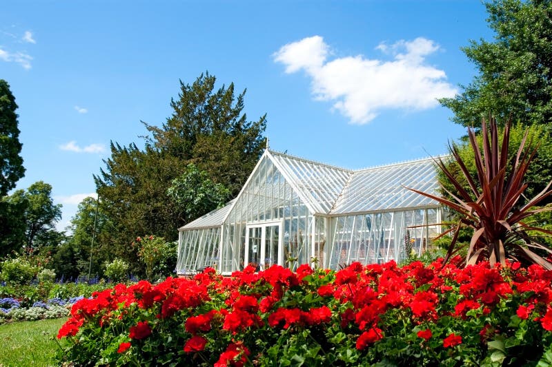 Greenhouse in Richmond stock image. Image of white, sunny 15200911