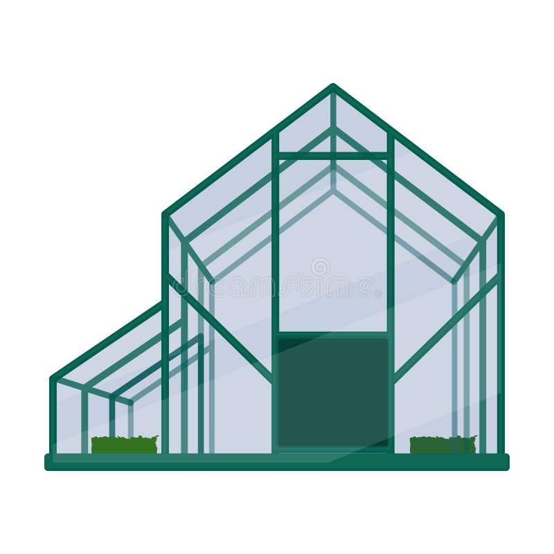 Greenhouse Vector Icon.Cartoon Vector Icon Isolated on White Background
