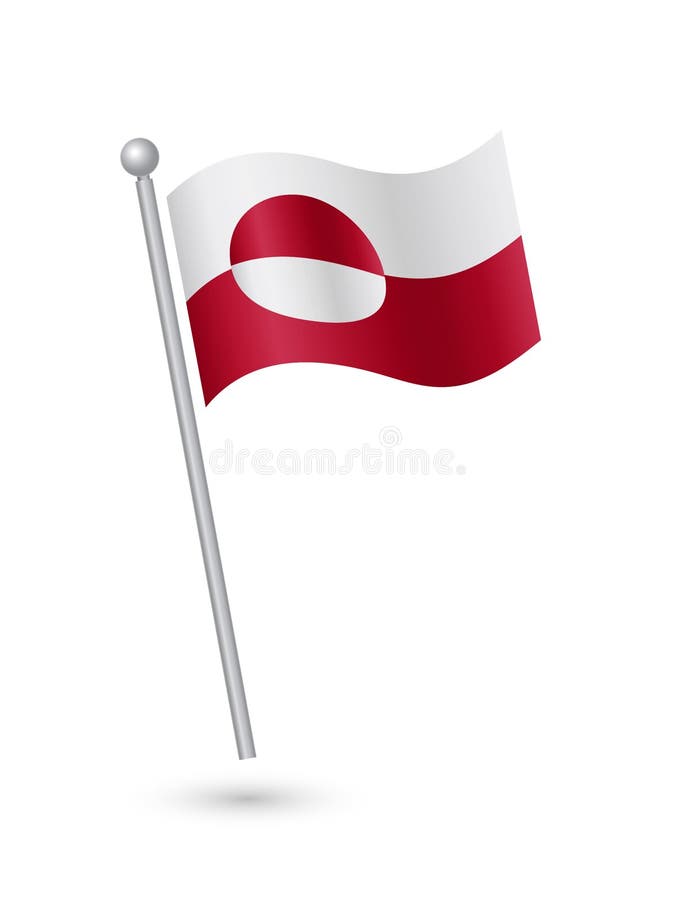 Greenland flag stock vector. Illustration of patriotism 258325082