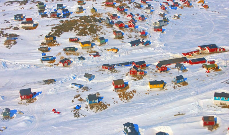Greenland village royalty free stock image Greenland village royalty free stock image