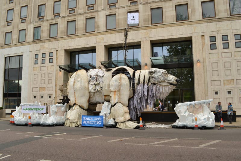 Greenpeace protest Shell oil company London