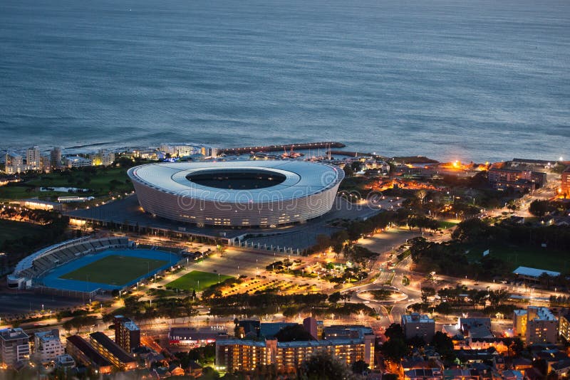 Greenpoint Stadion v kapském městě v Jižní Africe.