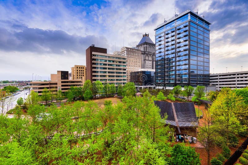 Greensboro North Carolina stock image. Image of skyline 68803339
