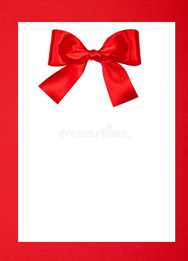 Greeting card. Blank Greeting card white isolated on red background royalty free stock images