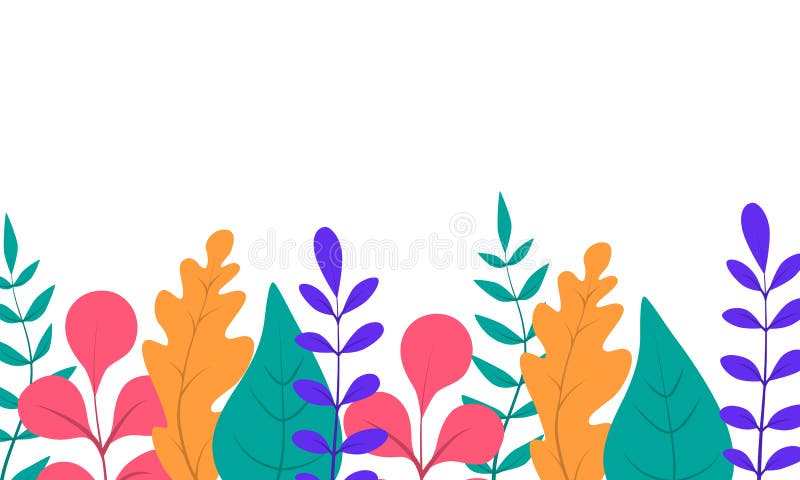Vector Beautiful Abstract Colored Floral Composition Stock Vector