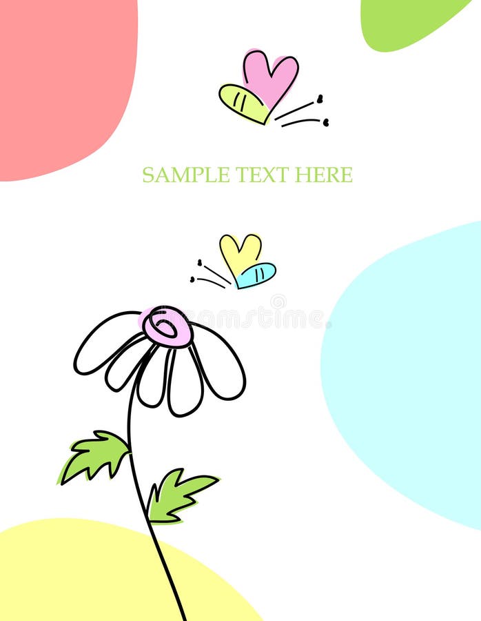 Greeting card with bee