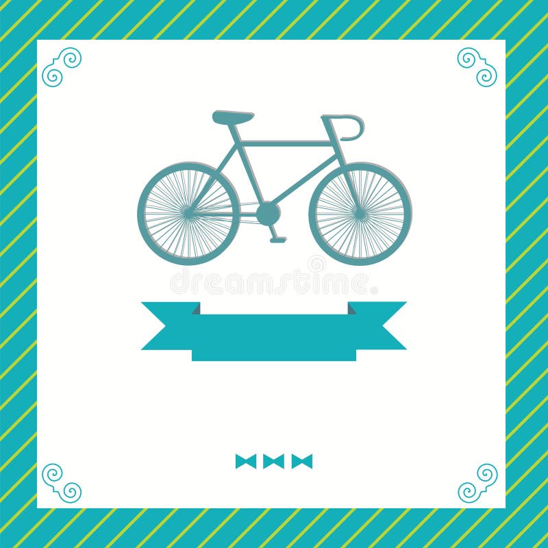 Greeting card with bike