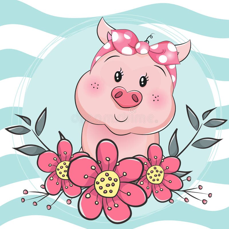 female pig clipart toons