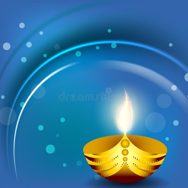 Greeting card for Diwali celebration royalty free illustration