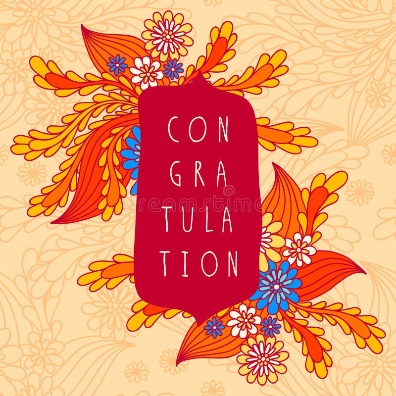 Greeting card. stock illustration