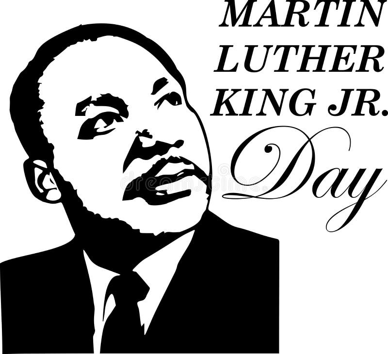 Greeting Card To the Day of Martin Luther King`s Memory Editorial Stock