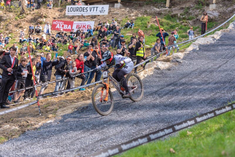 Greg MINNAAR RSA Competes during the UCI Mountain Bike Downhill World ...