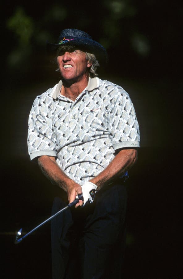 Professional golf legend Greg Norman. (Image taken from a color slide.)