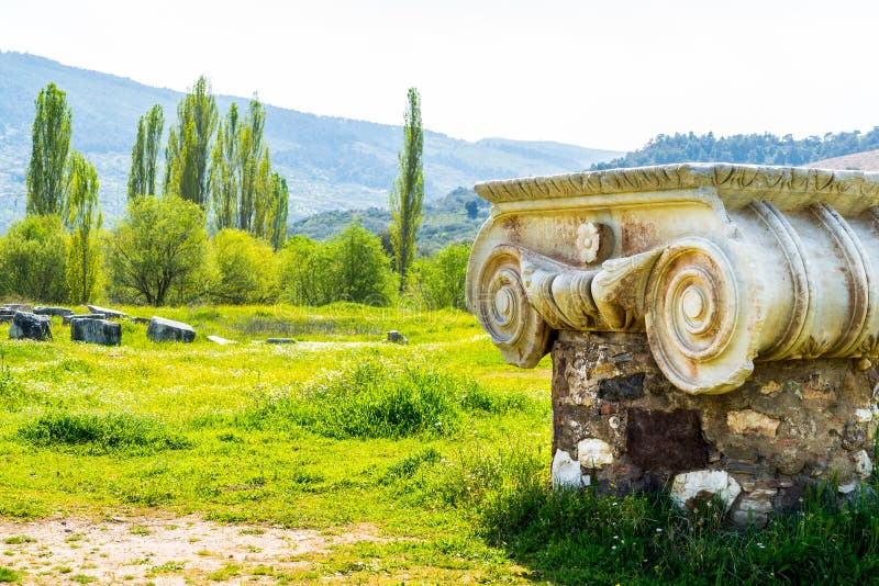 Greek Temple of Artemis near Ephesus and Sardis was build 400 BC aslo called Temple of Diana. One of Seven Wonders in World. Greek Temple of Artemis near Ephesus and Sardis was build 400 BC aslo called Temple of Diana. One of Seven Wonders in World.