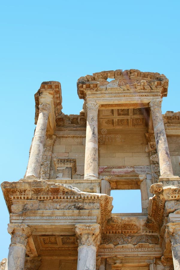 Grek för forntidstadsephesus