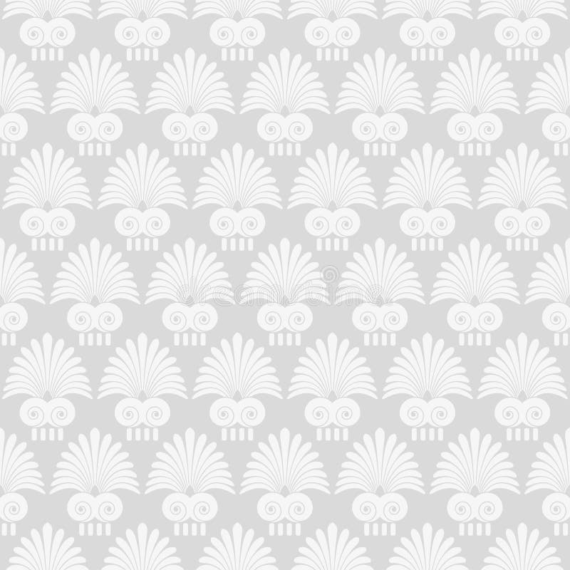 Grekisk s?ml?s prydnadmodell f?r forntida virvel, vektor royaltyfri illustrationer Grekisk s?ml?s prydnadmodell f?r forntida virvel, vektor royaltyfri illustrationer