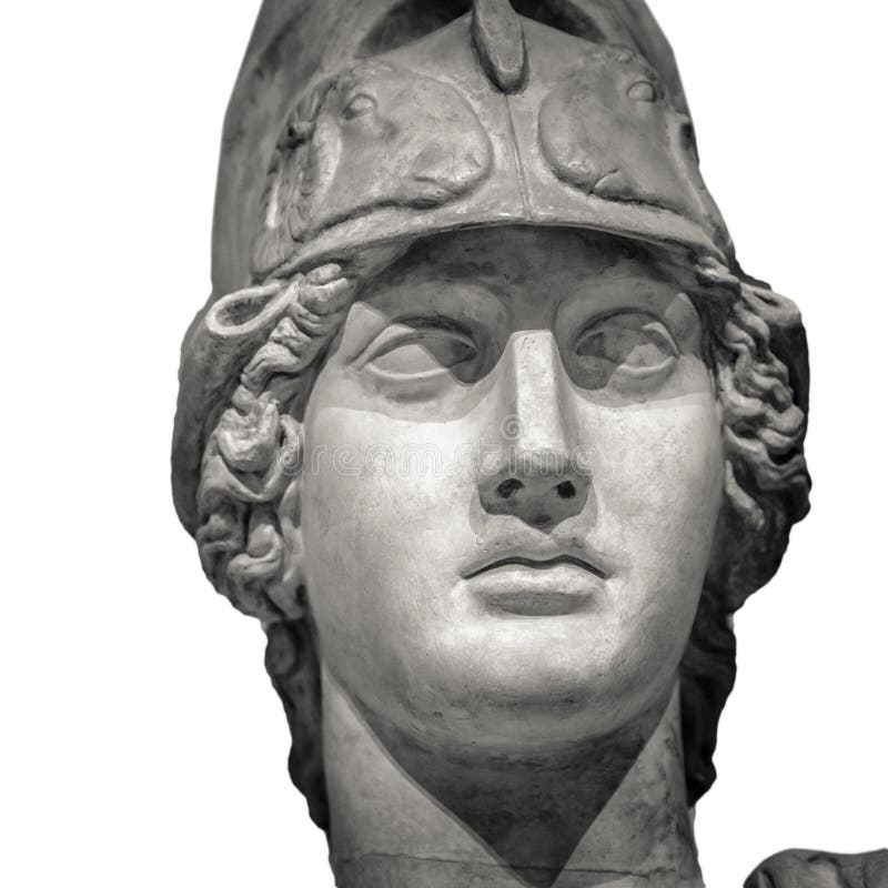 Grekiska statyn av gudinna Athena