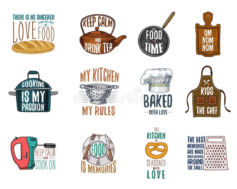 Grembiule e casseruola, bagel e bordo di legno con il cappuccio Cuocere o utensili sporchi della cucina, cucinanti roba emblema d royalty illustrazione gratis Grembiule e casseruola, bagel e bordo di legno con il cappuccio Cuocere o utensili sporchi della cucina, cucinanti roba emblema d royalty illustrazione gratis