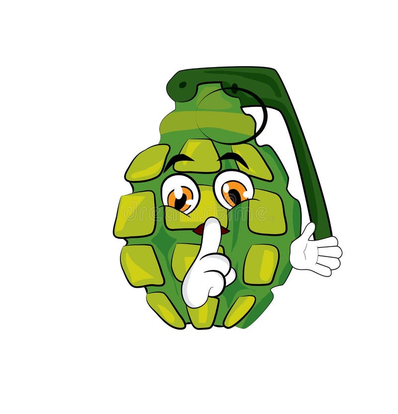 Grenade cartoon stock illustration. Illustration of boom 47929038