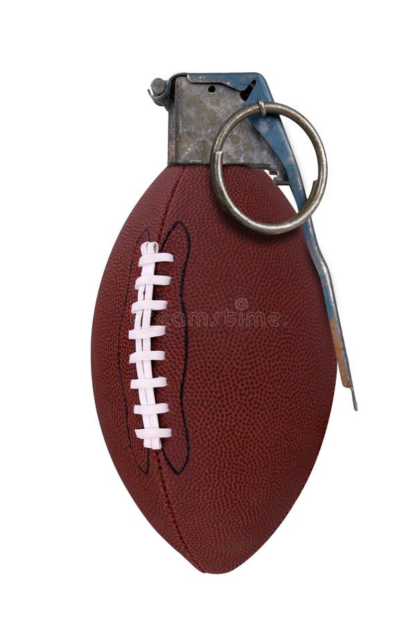 Football grenade isolated over a white background. Football grenade isolated over a white background