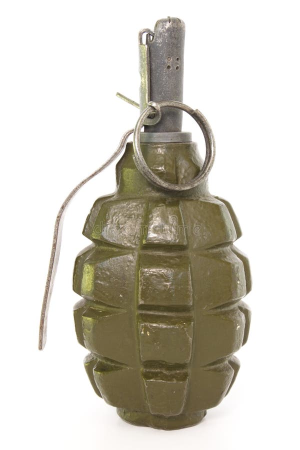 Grenade Militaire Photo Stock Image Du Acier Vert Main