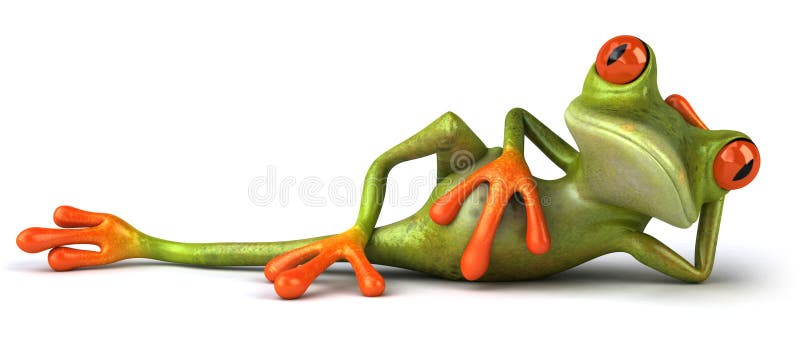 Cute little frog looking at the camera, 3D generated. Cute little frog looking at the camera, 3D generated