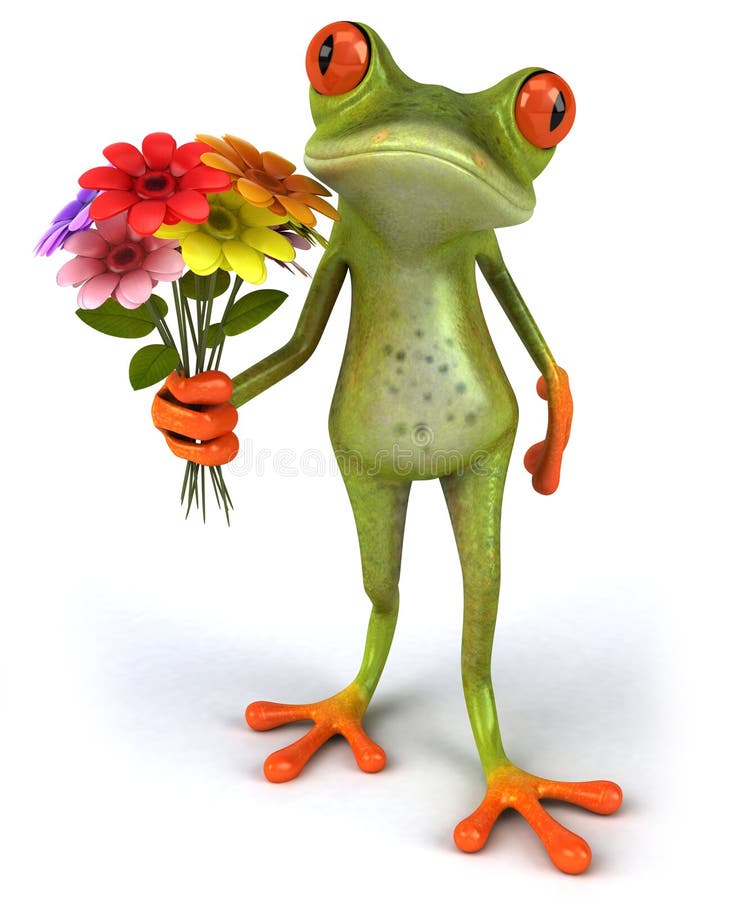 Grenouille d'amusement illustration de vecteur Grenouille d'amusement illustration de vecteur