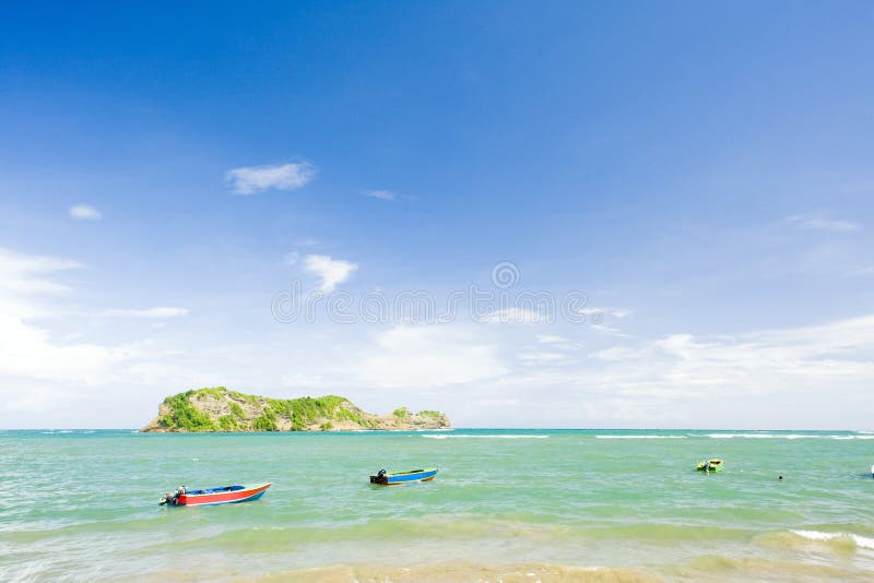 Grenville Bay, Grenada stock image. Image of central 153650767