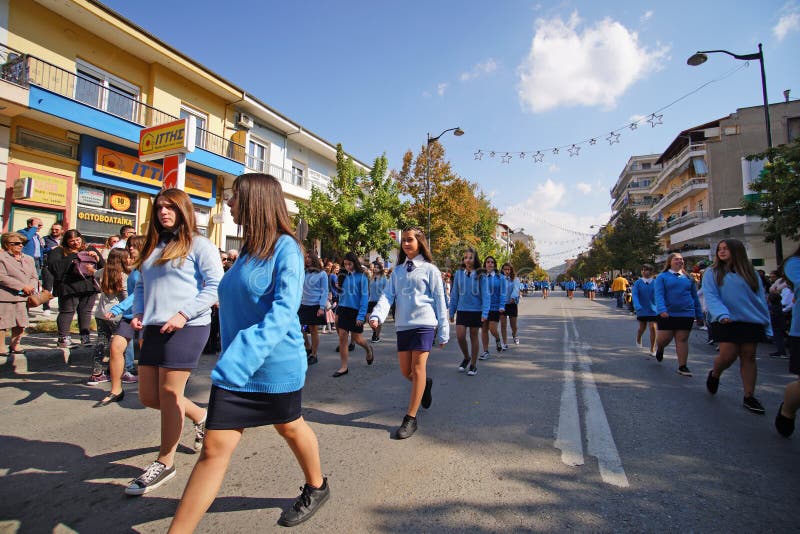 Grevena 13 Oktwbrioy 2018 E8nikh Parelash Sthn Polh Grevena Ekdotikh Fwtografia Eikona Apo 157651652