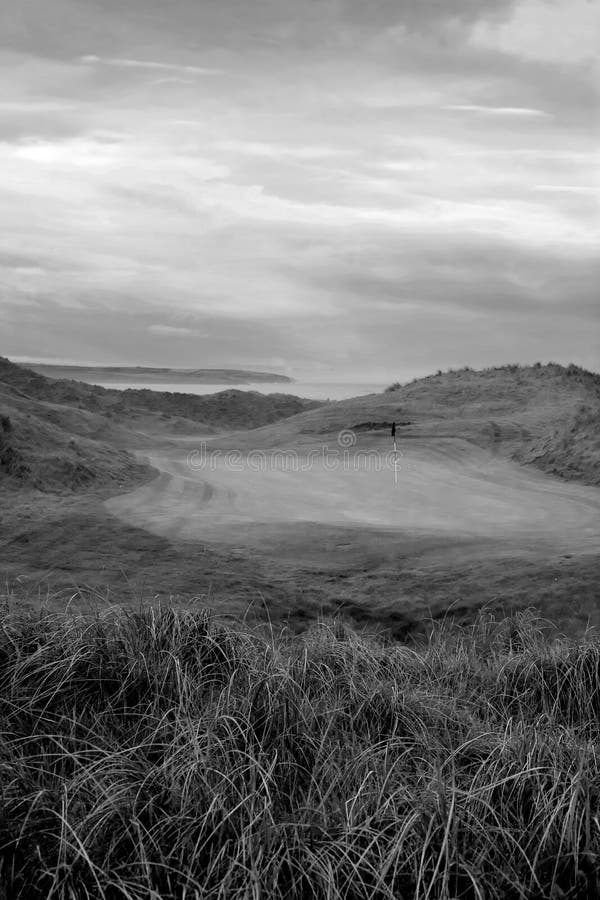 Grey Ballybunion links golf course