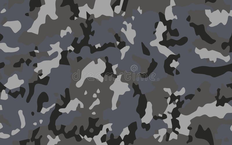 Grey Camouflage Texture Vector Graphic Background stock illustration