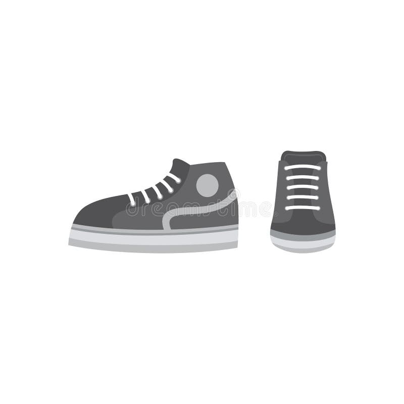 Sneakers Front Vector Stock Illustrations – 500 Sneakers Front Vector ...