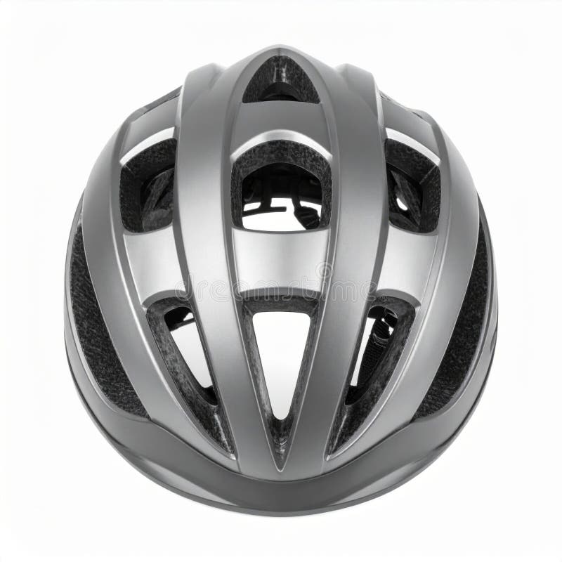 Grey Casca de biciclete Echipament de siguranță stock illustration