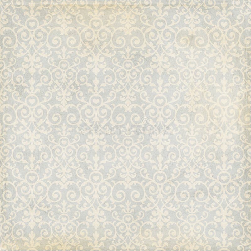 Grey And Cream Damask Vintage Grungy Background Stock Photo Image of