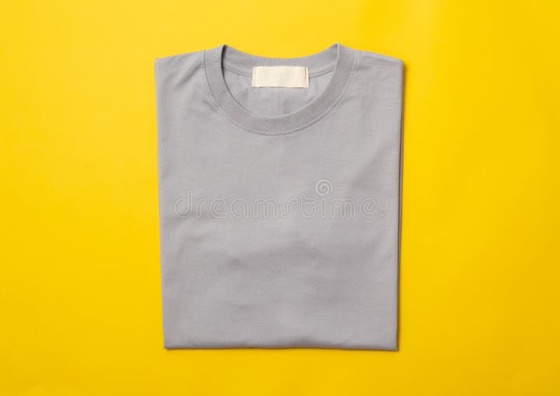 grey and yellow t shirt