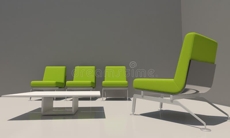Grey and green interior stock illustration. Illustration of room - 20141856