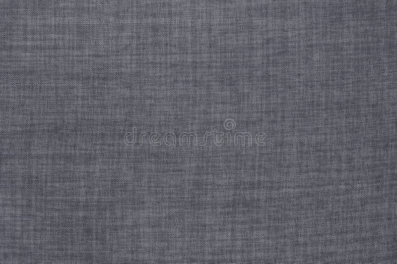 Grey Linen Fabric Cloth Texture Background, Seamless Pattern of Natural Textile Stock Image