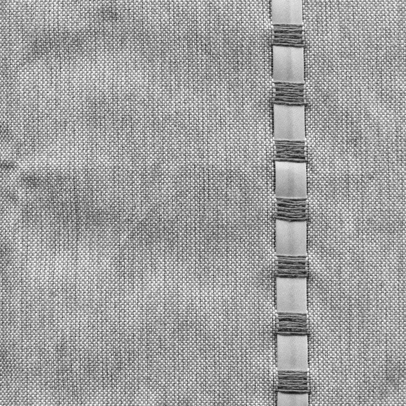 Grey Natural Linen Fabric Texture Background Stock Image Image of