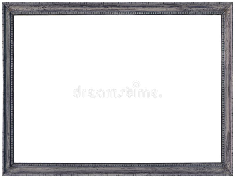 Grey Photo Frame Cutout royaltyfri fotografi
