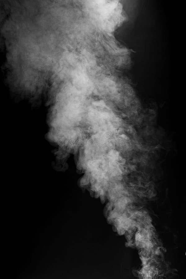Grey Plume of Smoke on Black Background Stock Image - Image of effect,  chemistry: 39678811