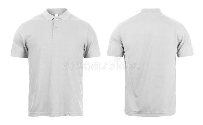 Grey Polo Shirts Mockup Front and Back Used As Design Template ...