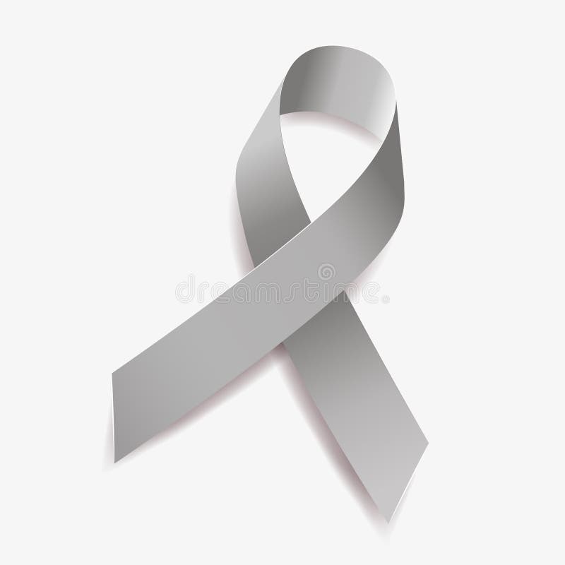 grey ribbon awareness brain tumors allergies brain cancer asthma diabetes aphasia mental illness grey ribbon awareness brain 216297135