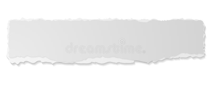 Grey ripped paper edge vector banner stock illustration Grey ripped paper edge vector banner stock illustration